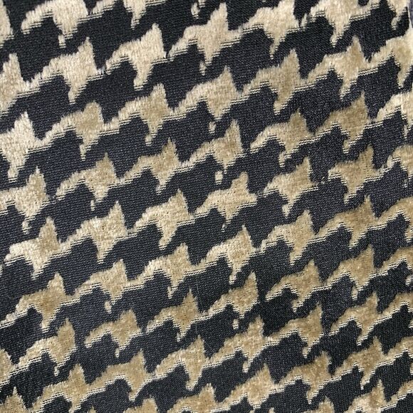 Vintage Houndstooth Skirt S Leather Reversble Rare Unique Bohochic Avante Garde* - Picture 8 of 8